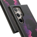 Melancholy Data Poster Phone Case, Glitch Anime Sky Tough Cover