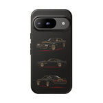 Trans Am Phone Case Black Gold, Three-View Vector Tough Cover