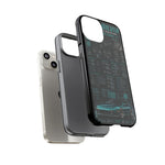 Teal S13 Silvia Phone Case, JDM Drift Infographic Spec Cover