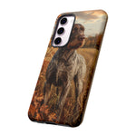 German Wirehaired Pointer Autumn Art Tough Phone Case