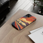 Retro Sunset Countach phone case | Sports car tough cover