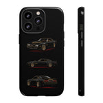 Trans Am Phone Case Black Gold, Three-View Vector Tough Cover