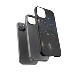 Black C7 City Skyline Rooftop Sports Car Tough Phone Case
