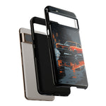 1966 GTO Orange Rainy City Tough Phone Case Cover Gift Art