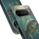 Largemouth Bass Phone Case, Sunlit Underwater Tough Cover, Gift