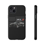 Black ZL1 Camaro Phone Case Muscle Car Tough Cover Gift Art
