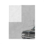 1962 Galaxie 500XL Classic Car Illustration throw blanket
