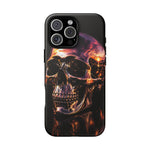 Chrome Skull Sunset Reflection Phone Case Tough Cover Gift