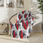 1955 Thunderbird Red Microfiber Throw Blanket Classic Car Gift