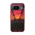 Black Gold Trans Am Sunset Tough Phone Case - Palm Boulevard Art