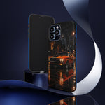 Challenger RT Phone Case, Rainy City Night Muscle Car Tough Cover