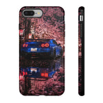R35 GT-R Cherry Blossom Night Tough Phone Case - Wet Reflection