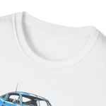 1965 Mustang Fastback T-Shirt | Vintage Car Illustration, Retro Racing