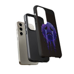 Glitch Sad Face Phone Case, Anime Melt Static Tough Cover