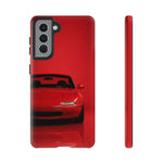 Red Miata Phone Case, NA MX5 90s JDM Roadster Tough Cover