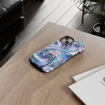 Chrome Metallic Swirl  Art Tough Phone Case