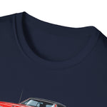 1965 Olds 442 Muscle Car T-Shirt | Classic Red Illustration