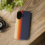 Retro Rainbow Stripe Phone Case | Tough Phone Case