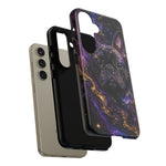French Bulldog Galaxy Marble Art Tough Phone Case