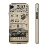 Silver Hakosuka Phone Case, Vintage JDM Infographic Cover