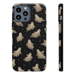 Vintage Ghost Pattern phone case | Halloween spooky stars design