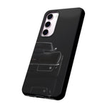 Black 1969 Corvette Art Phone Case, C3 Stingray Sports Car Tough Cover