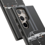 AE86 Phone Case, White 85 JDM Drift Icon Stripe Studio Cover