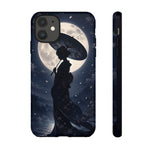 Geisha Parasol Moonlight Art Tough Phone Case