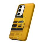 Yellow Skyline Phone Case, R34 GTR 90s JDM Legend Tough Cover for Men Gift