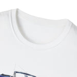 Blue 1963 Galaxie Convertible Illustration T-Shirt | Classic Car Art Tee