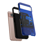 Blue Mustang Art Phone Case, GT500 American Muscle Car Tough Cover for Men