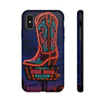 Neon Cowboy Boot phone case | High Noon Saloon design