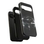 Black Sports Car Illustration 2023 Challenger SRT phone case | Car Drift Reflection