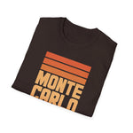 Monte Carlo Retro Sunset Car T-Shirt Classic Automotive Graphic Tee