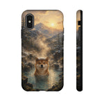 Shiba Inu Forest Hot Spring phone case | Tough Cases