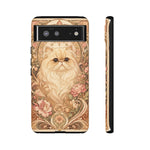 Persian Cat Floral Art Nouveau Tough Phone Case