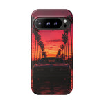 Black Gold Trans Am Sunset Tough Phone Case - Palm Boulevard Art