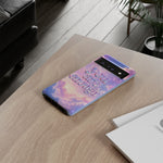 You Are Enough phone case | pastel cloud affirmation protective case