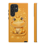 Bearded Dragon Kawaii Crown Art Tough Phone Case