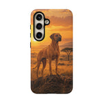 Rhodesian Ridgeback African Savanna Art Tough Phone Case