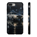 GT350 Phone Case White, Rainy Track Night Classic Racer Tough Cover