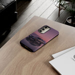 Sunset Skyline GT-R R32 phone case | car reflection, purple dusk