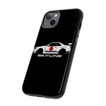 R34 Skyline Japanese Flag Race Car Phone Case | JDM GT-R Tough Cover