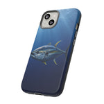 Yellowfin Tuna Phone Case, Deep Blue Water Tough Cover, Gift