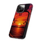 Basketball Court Sunset Phone Case | Tough Phone Case