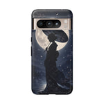 Geisha Parasol Moonlight Art Tough Phone Case