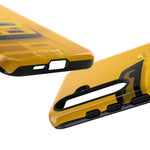 Yellow Skyline Phone Case, R34 GTR 90s JDM Legend Tough Cover for Men Gift
