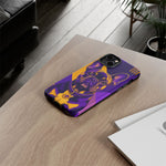 French Bulldog Pop-Art Portrait Tough Phone Case - Purple Gold