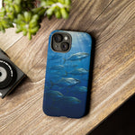 Amberjack School Phone Case, Open Water Sunlight Tough Cover