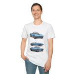 Blue Classic 1967 Corvette Convertible T-Shirt | Sports Car Illustration